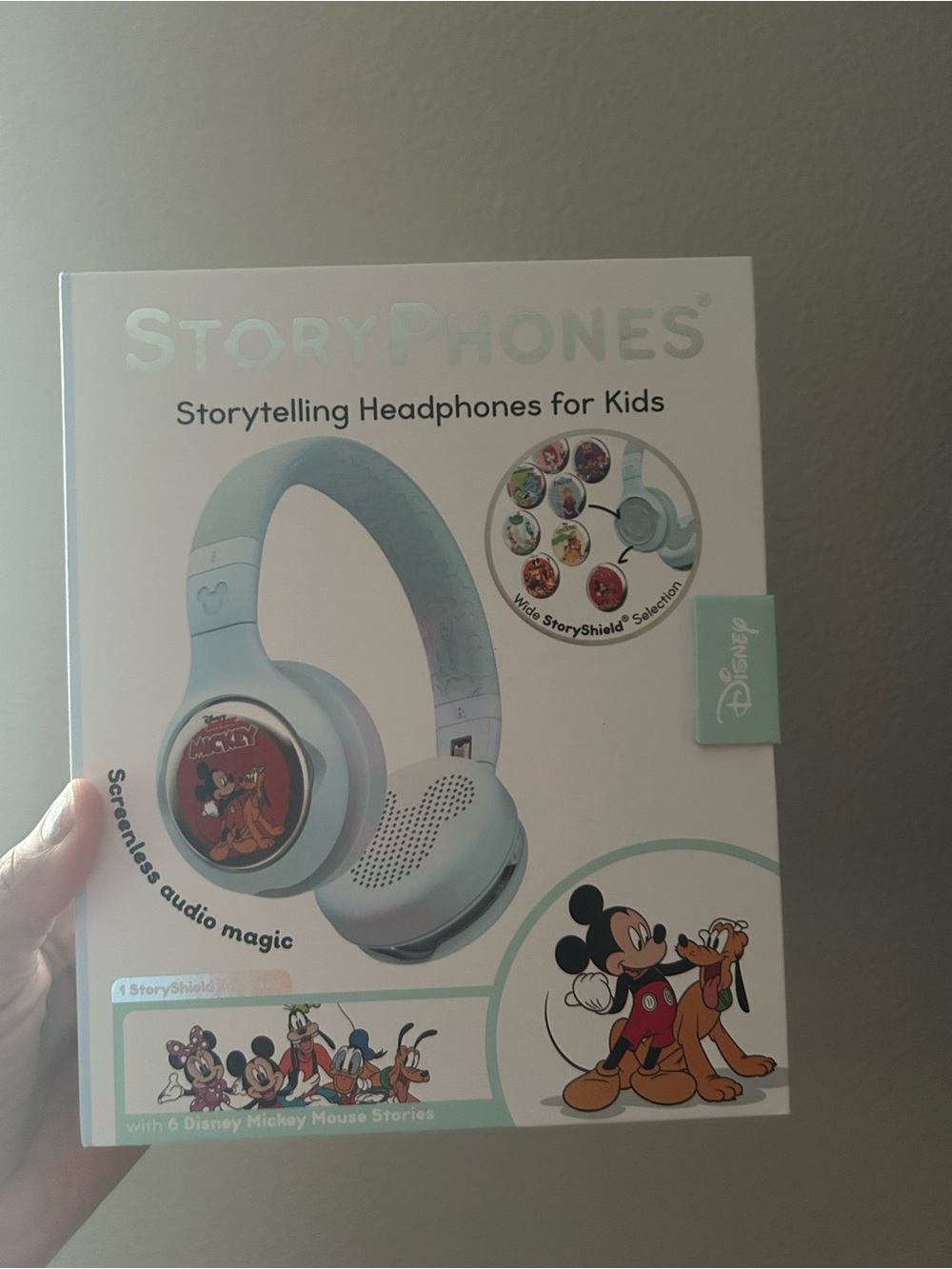 StoryPhones Storytelling Headphones for Kids - Light Teal/ Mint